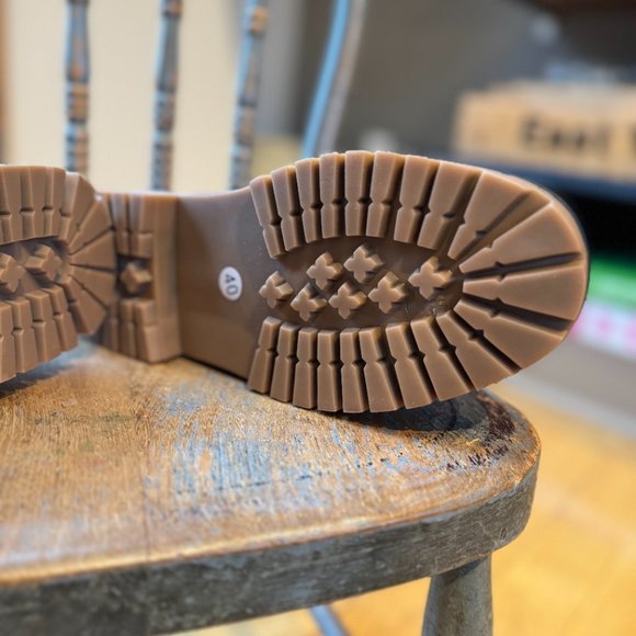 Harlow and Lloyd purple cosmos print combat boots - Picture 3 of 5